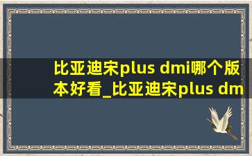 比亚迪宋plus dmi哪个版本好看_比亚迪宋plus dmi哪个版本值得买